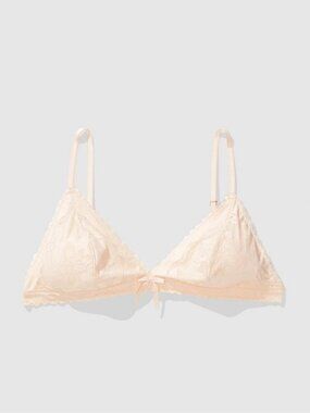 Aerie Show Off Femme Lace Bralette in Peach